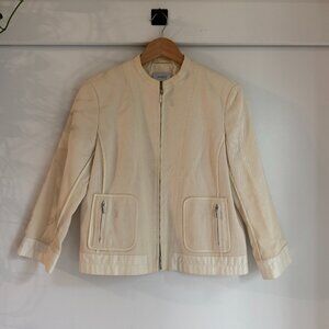 Akris Punto Cream Blazer - Size 8